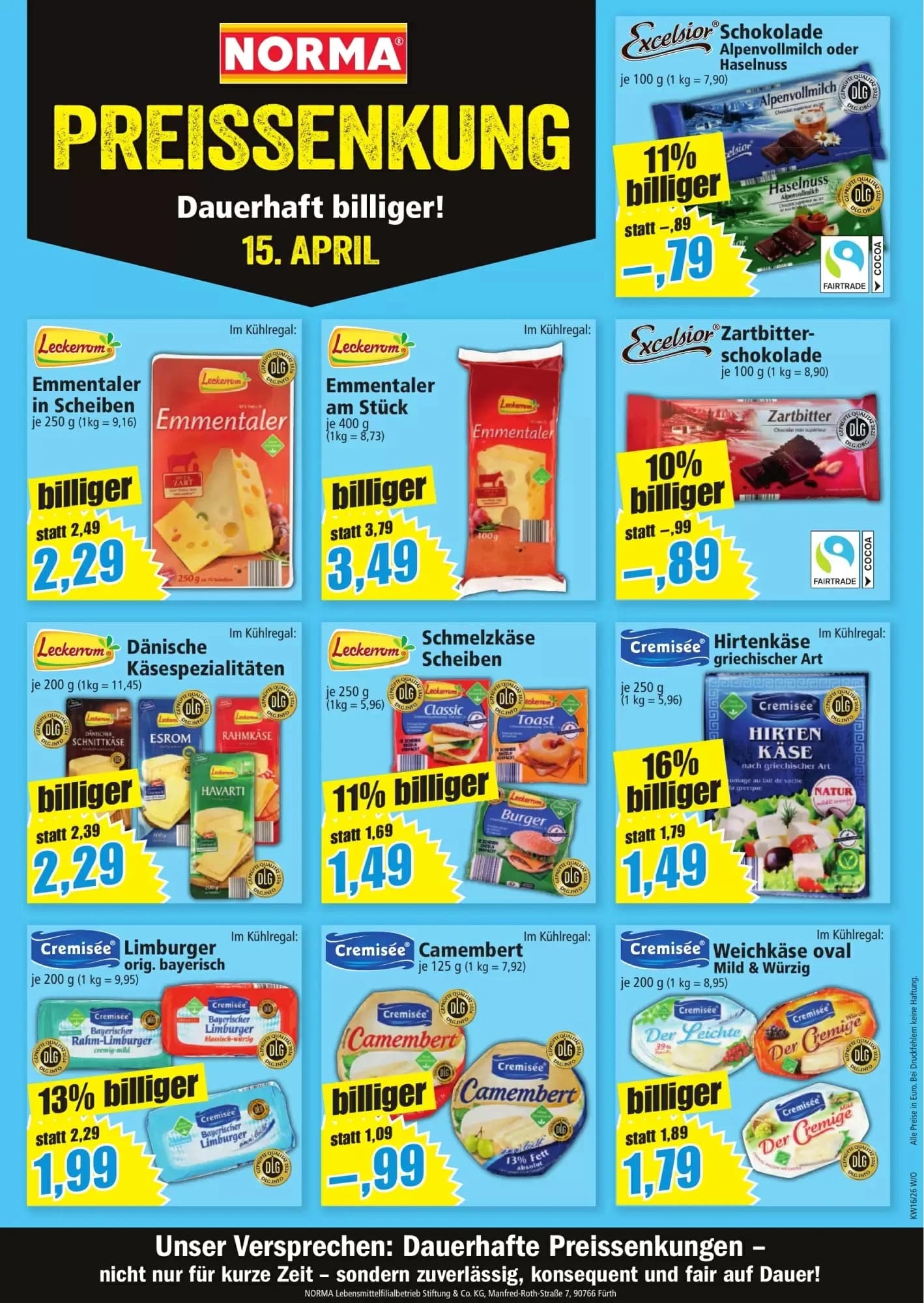 Excelsior Schokolade Alpenvollmilch oder Haselnuss
