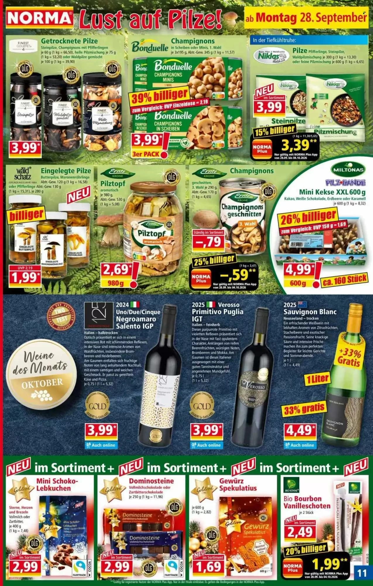 Champignons geschnitten (NORMA Plus)