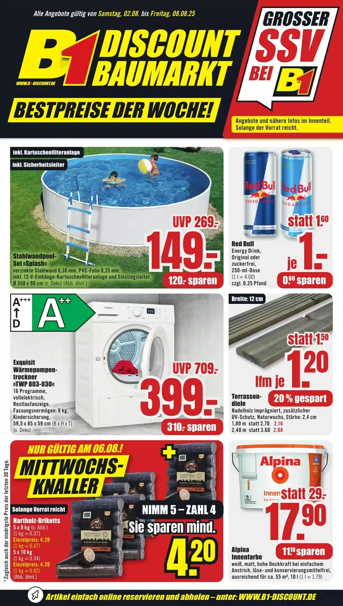 Titelseite B1 Discount Baumarkt